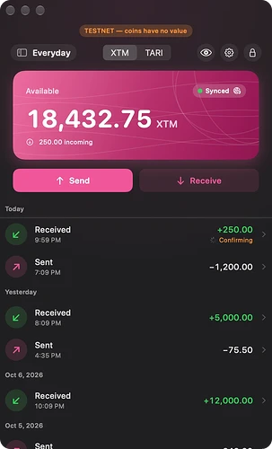 testnet-xtm