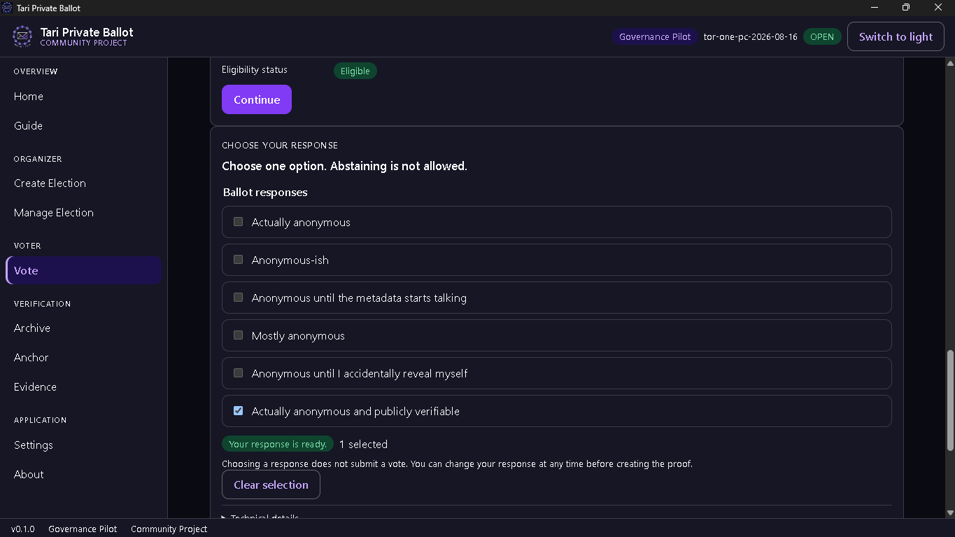 Screenshot Choice 2